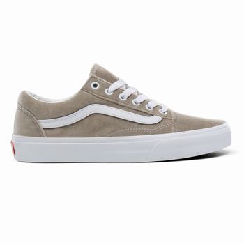 Női Vans Velvet Old Skool Tornacipő VA2497108 Szürke/Fehér